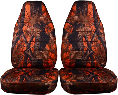 Camouflage Car Seat Covers Front Semi Custom Tree Digital Army 16