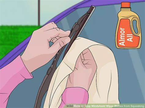 Ways To Stop Windshield Wiper Blades From Squeaking Wikihow Clean