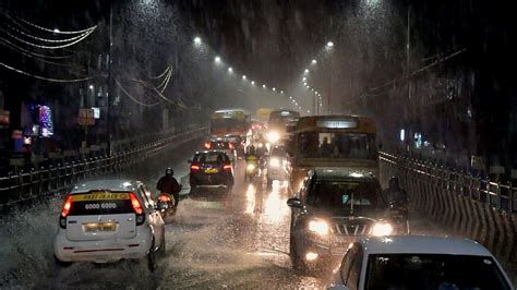 Rains Lash Chennai Imd Warns Of Heavy Showers Until Wednesday Schools