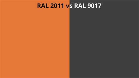 Ral 2011 Vs 9017 Ral Colour Chart Uk