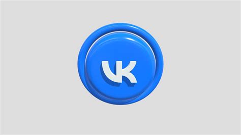 3D Vk Logo - Download Free 3D model by pengedarseni [7ec79da] - Sketchfab