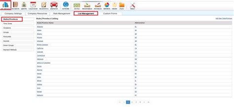 manage  list  states  provinces limo  knowledge