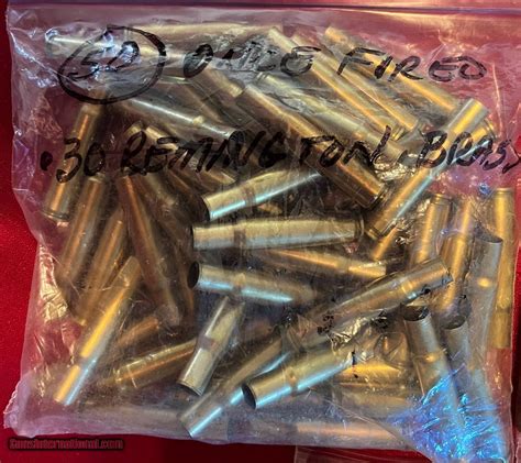 New And Once Fired 30 Remington Brass