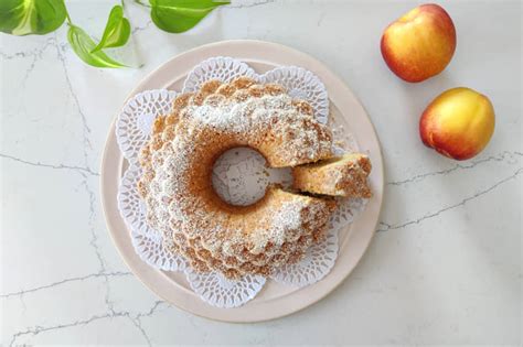 Torta Soffice Con Pesche Frullate Senza Burro In Cucina Con Chiara