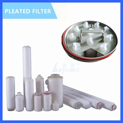 Inch Pp Pes Ptfe Nylon Pvdf Pleated Cartridge Filter With