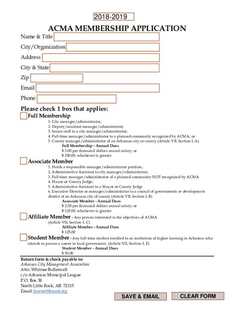 Fillable Online ACMA Conference Registration Form Static Ark Org Fax