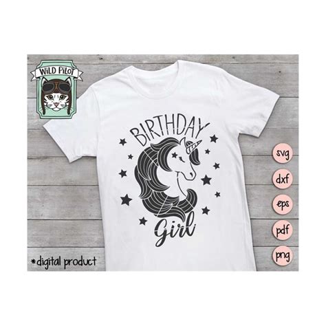 Unicorn Svg File Birthday Unicorn Svg Birthday Girl Svg U Inspire