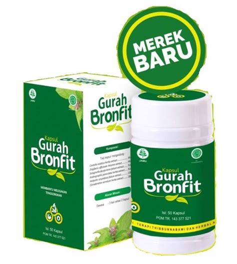 Jual GURAH BRONFIT 50 KAPSUL HERBAL UNTUK BATUK ASMA MIGRAIN Di