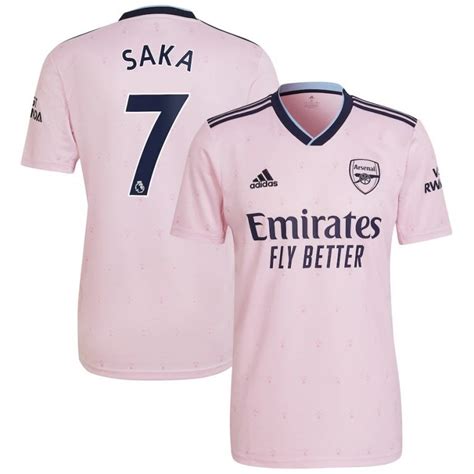 Maillot Arsenal Third 2022 2023 SAKA Foot Soccer Pro