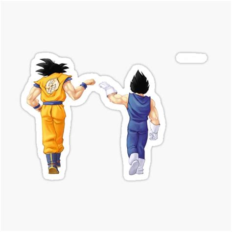 Goku Vegeta Sticker For Sale By Andreaadp Redbubble