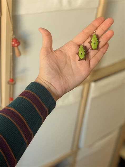 I Made Korok Earrings Rbreathofthewild