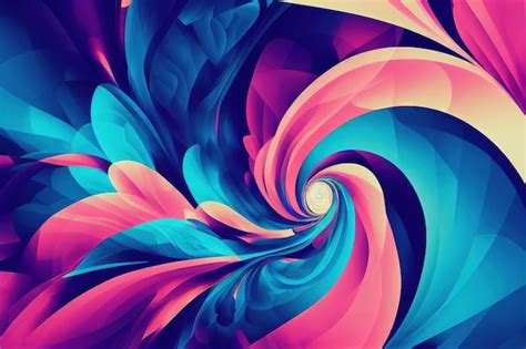 Fondo de arte volumétrico de colores vibrantes de d wallpaper Foto