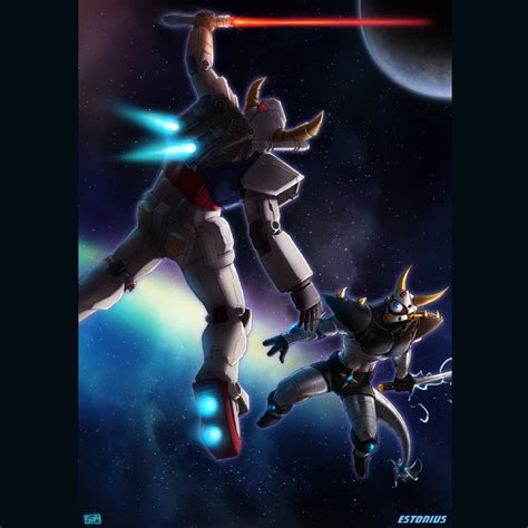 Gundam Dengeki Battle In Space By Suppa Rider By Estonius On