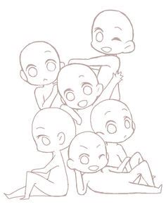 Fantastic Ideas Chibi Poses Chibi Group Drawing Base Sarah Sidney