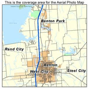 Aerial Photography Map of Benton, IL Illinois