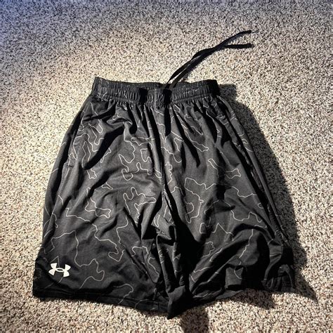 Under Armour Mens Black And Grey Shorts Depop