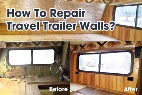 How To Repair Travel Trailer Walls RV Wall Repair DIY Camper Trailer