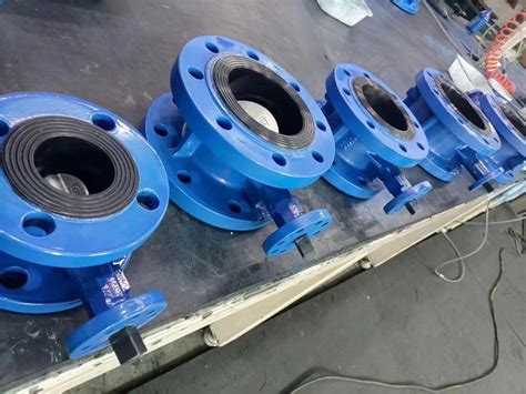 Worm Gear Double Flanged Center Line Resilient Seated Butterfly Valve