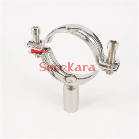 Mm Stainless Steel Sanitary Pipe Clamp Clips Support Tube