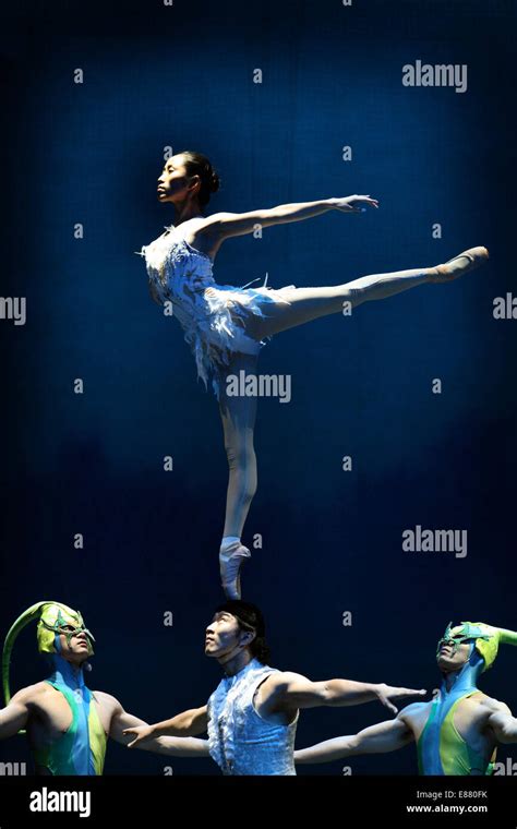 The Chinese Acrobatic Swan Lake In Rehearsal At The Lowry Theatre