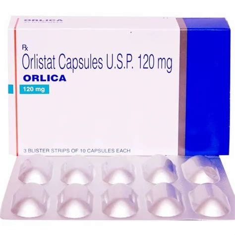 Orlistat 120mg Orlica Capsule For Personal Packaging Size 10