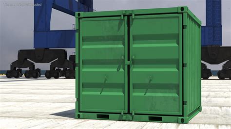 3d Shipping Container 8ft Model Turbosquid 2146919