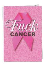 Fuck Breast Cancer Funny All Occasion Card