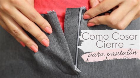 Como Coser Cierre Para Pantal N O Short Youtube