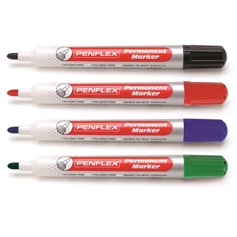 Bullet Tip Permanent Markers Wallet Of 4 Eastpoint Global Ltd