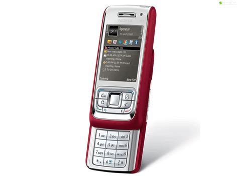 Zdjęcie Nokia E65, Czerwona, Srebrna