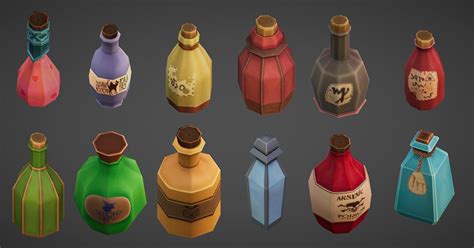 Stylized Props 1 Potions 3d Props Unity Asset Store