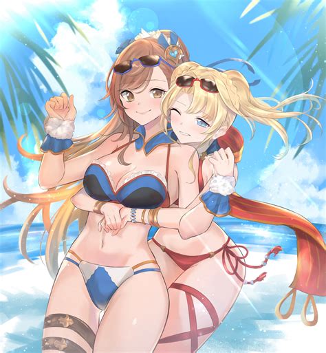 Zeta Beatrix Zeta And Beatrix Granblue Fantasy Drawn By Renzu