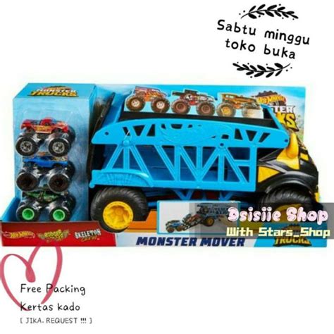 Promo HOT WHEELS MONSTER TRUCK MONSTER MOVER TRUCK MAINAN TRACK LUTOFIA Diskon 50 Di Seller
