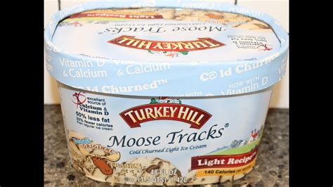 Turkey Hill Light Ice Cream Moose Tracks Review Youtube