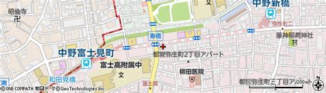 東京都中野区弥生町2丁目52 5の地図 住所一覧検索｜地図マピオン