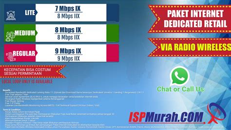 harga paket internet dedicated retail  wireless isp murahcom