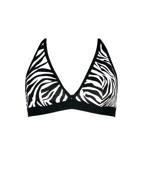 Miękki biustonosz kąpielowy I Bikini zebra print Miss Lou Miss Lou Sklep Feba