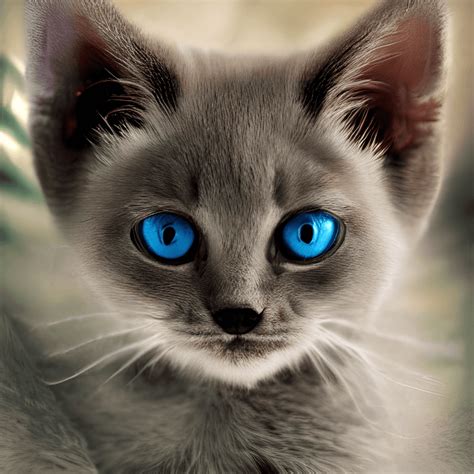 Blue Lynx Point Javanese Kitten Airbrush Glamor · Creative Fabrica