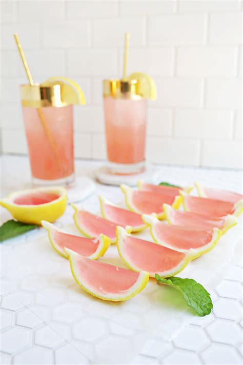 Pink Lemonade Jello Shots A Beautiful Mess