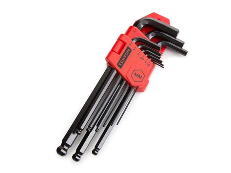 Metric Ball End Hex Key Wrench Set 9 Piece Tekton® 25271