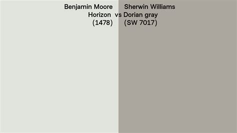 Benjamin Moore Horizon 1478 Vs Sherwin Williams Dorian Gray SW 7017