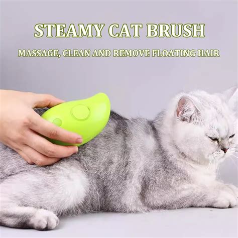 Cepillo De Vapor Para Gatos Autolimpiante En Elimina El Cabello