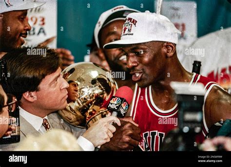 Basketball NBA Michael Jordan, Chicago Bulls during the 1993 NBA finals ...