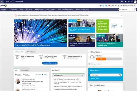 Sharepoint Intranet Design Examples And Screenshots Sharepoint