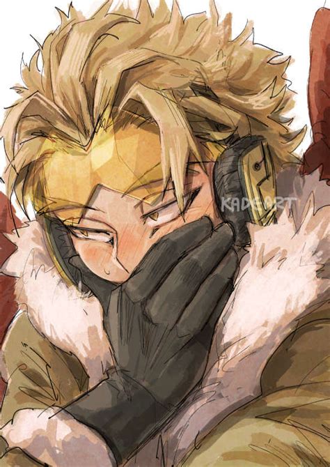 Hawks Boku No Hero Academia 1boy Male Focus Solo Blonde Hair Wings Yellow Eyes Jacket