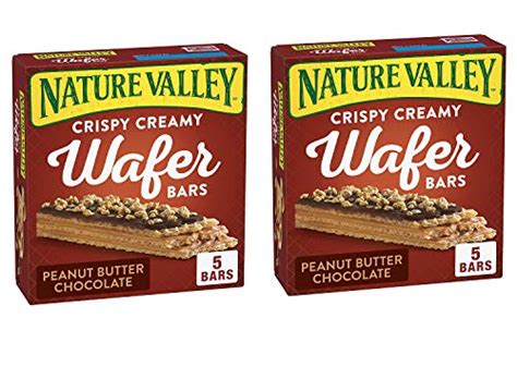 Nature Valley Crispy Creamy Wafer Bars 6 34 Oz Pack Of 2 Peanut Butter