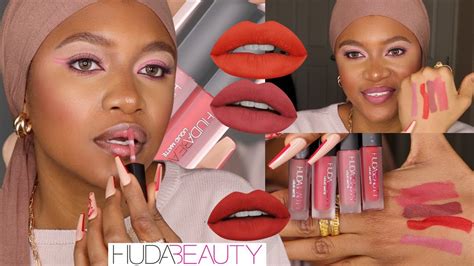 Huda Beauty New And Improved Liquid Matte Lipstick Swatches And Review