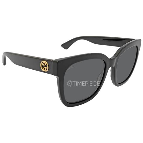 Gucci Grey Square Ladies Sunglasses Gg0034sn 001 54