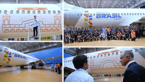 Em Mais Uma A O Do Conhe A O Brasil Voando Gol Adesiva Aeronave