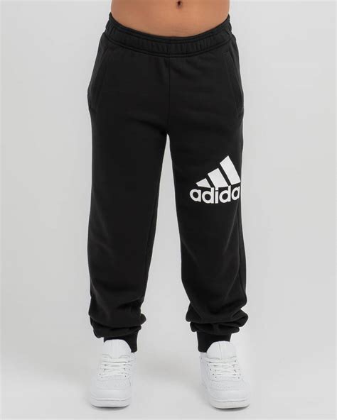 Shop Adidas Boys Big Logo Track Pants In Blackwhite Fast Shipping And Easy Returns City